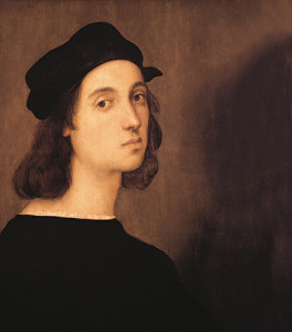 Self portrait, artist Raphael, 1506 – oil on panel