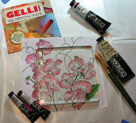 Monoprinting with OPEN Acrylics ‐ Endless Exploration!