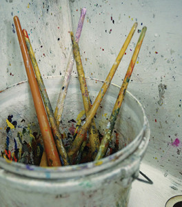 Bucket of Brushes