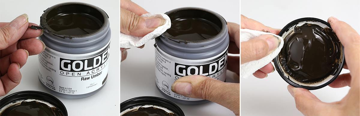 Golden Heavy Body Artist Acrylics - Mars Black, 16 oz Jar