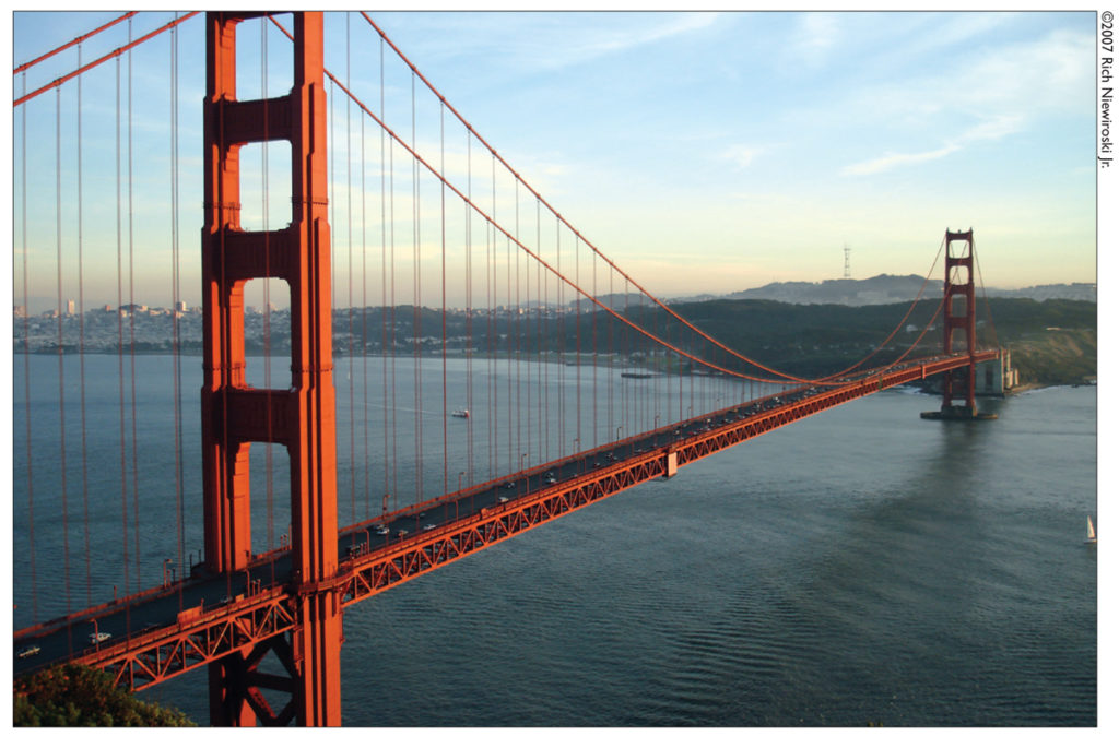 San Francisco Golden Gate Bridge at sunset. ©2007 Rich Niewiroski Jr.