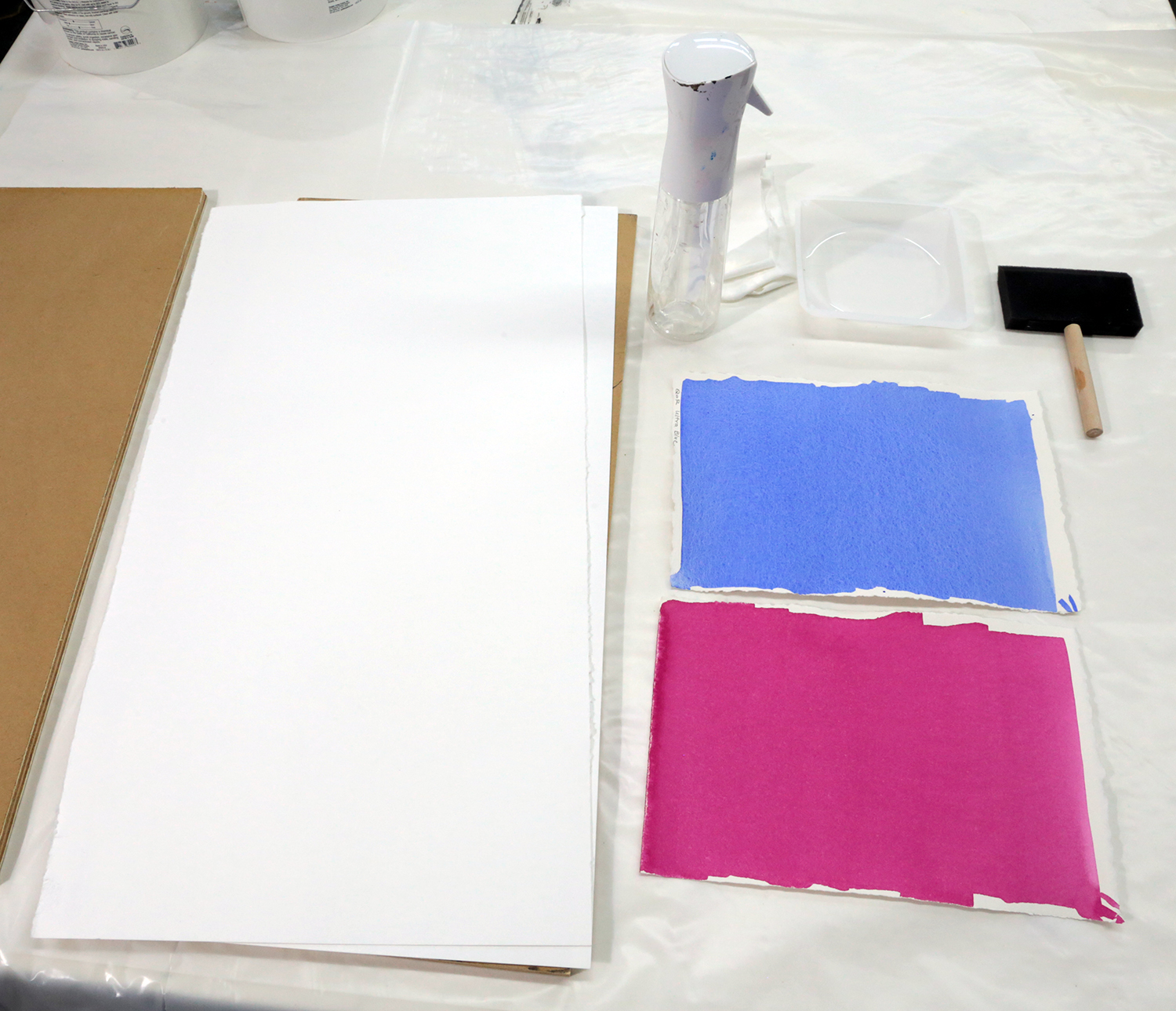 Making a Watercolor Board for Stretching Watercolor Paper and Pouring  Watercolors 