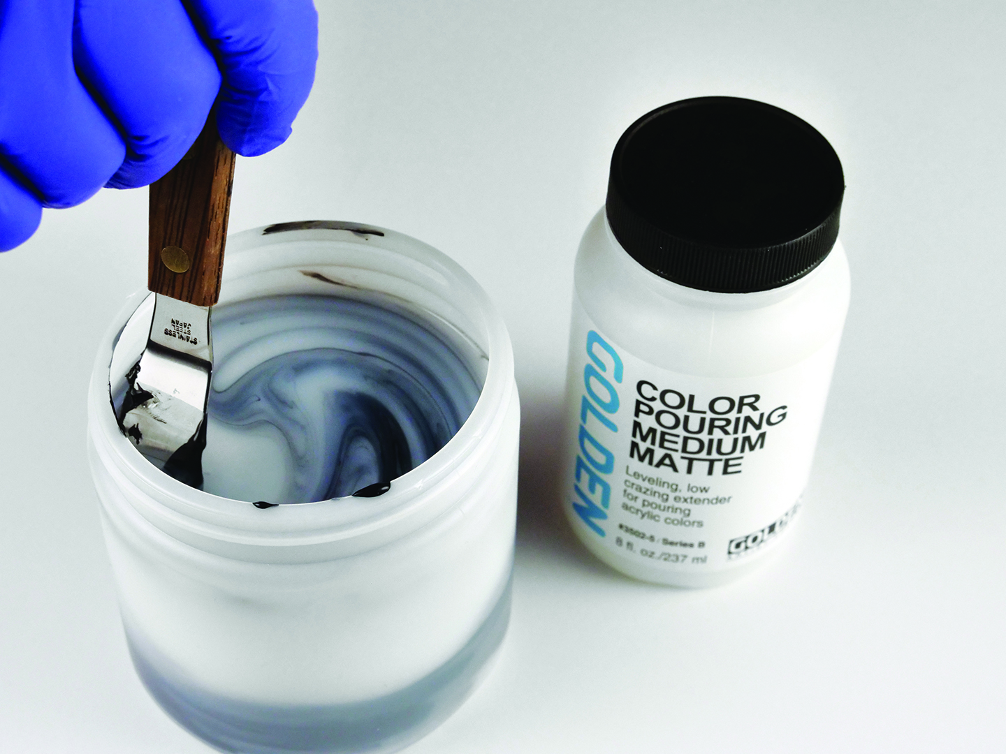 Black Gesso Pour Just Paint