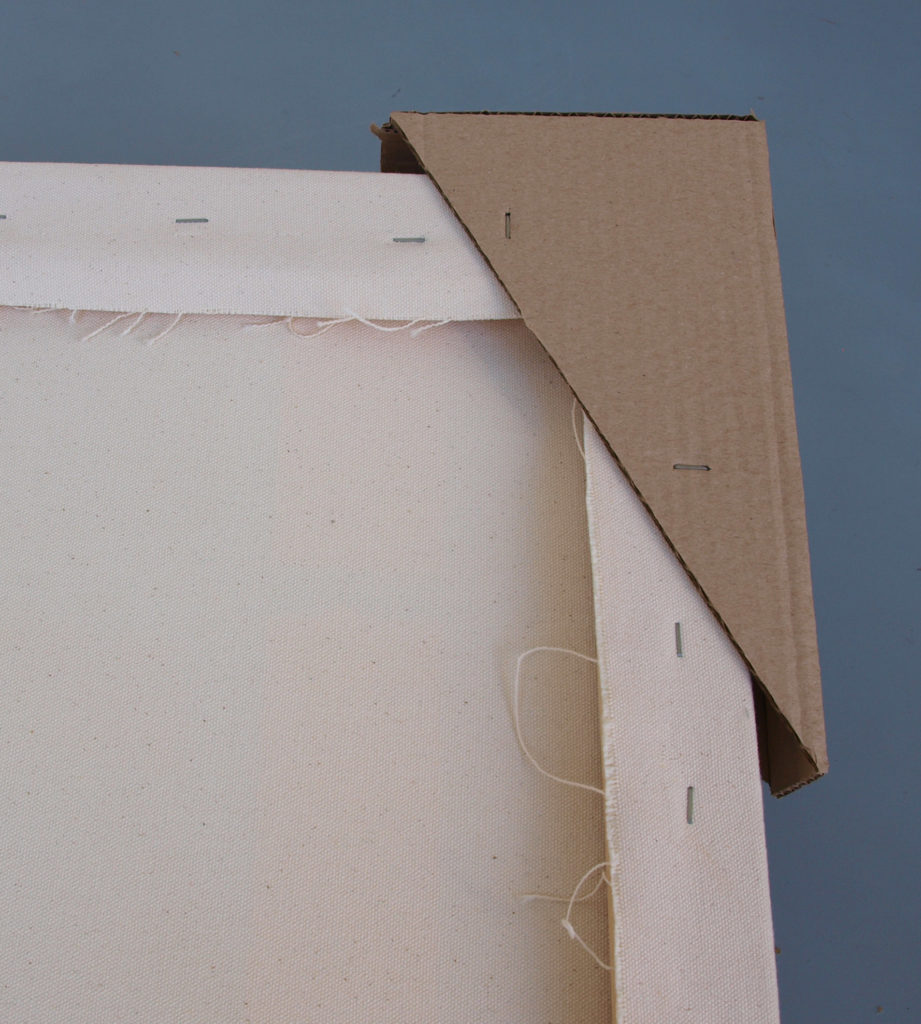 Pack and Ship Unframed Paintings with Cardboard Corners and Rails