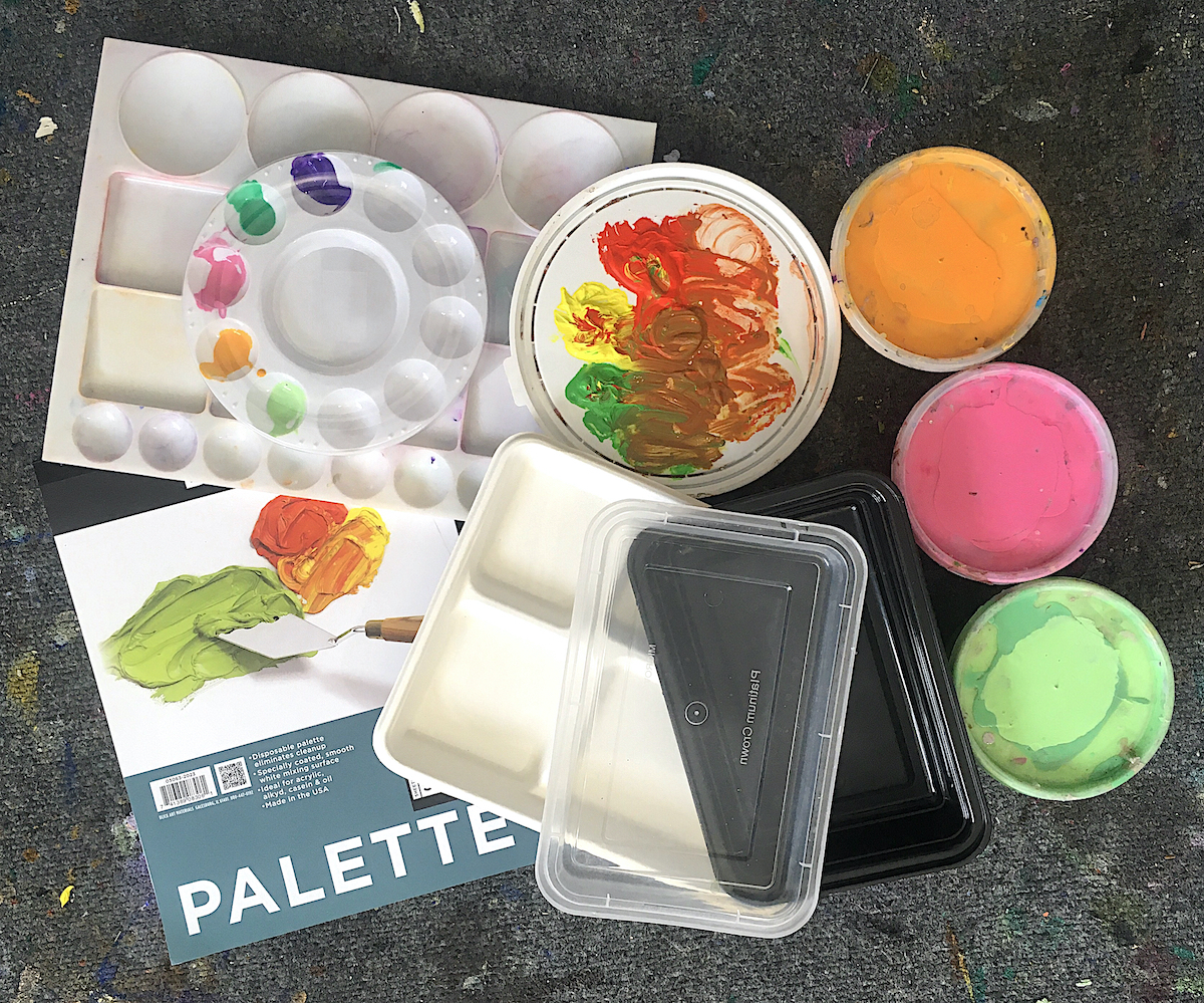 Make a Glass Palette for Painting 