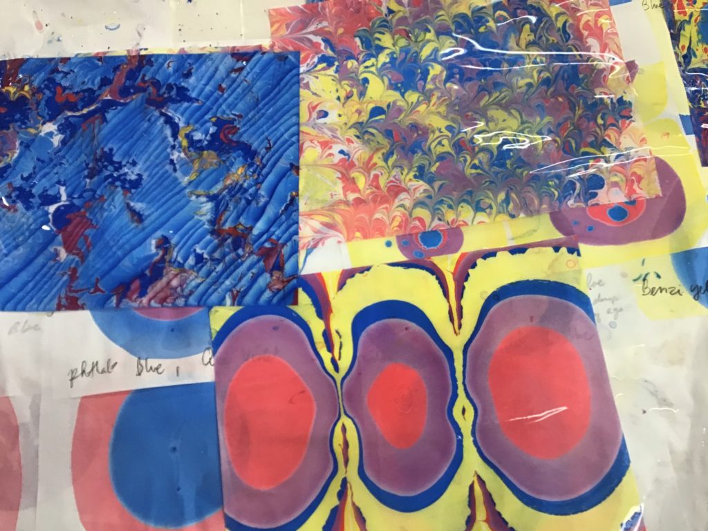 Balancing Acrylic Paints for Marbling